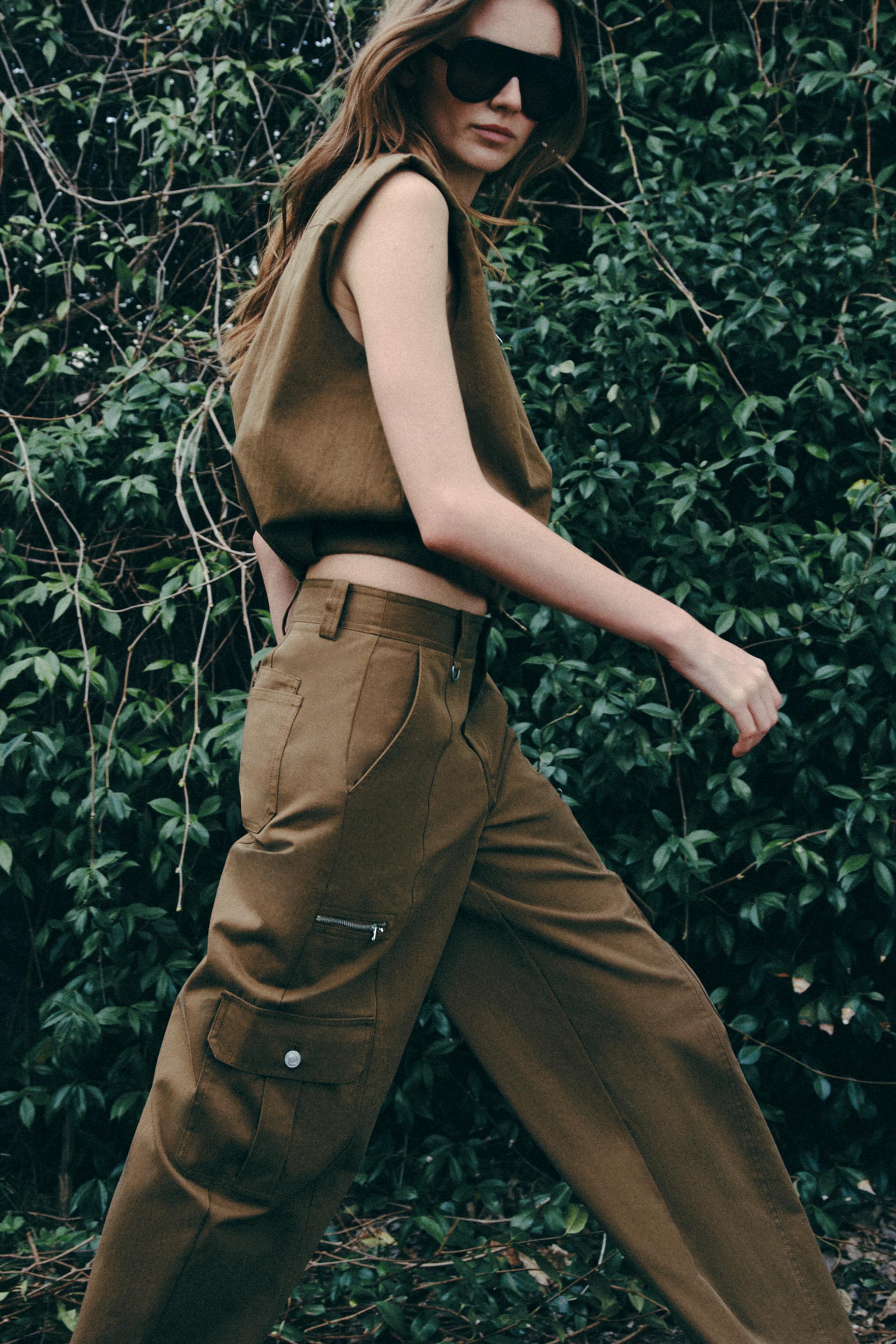 PANTALON BARREL À POCHES CARGO